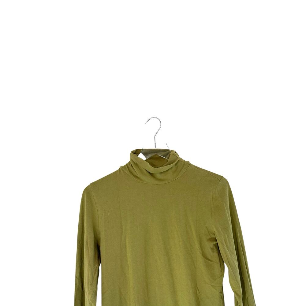 J. Jill Essential Turtleneck Shirt Green Long Sleeve Soft Basic Casual Medium - Picture 8 of 12